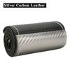 Carbon Fiber Genuine Leather Universal 38cm Handmade Braided Steering Wrap With Needle and Thread Auto Interior