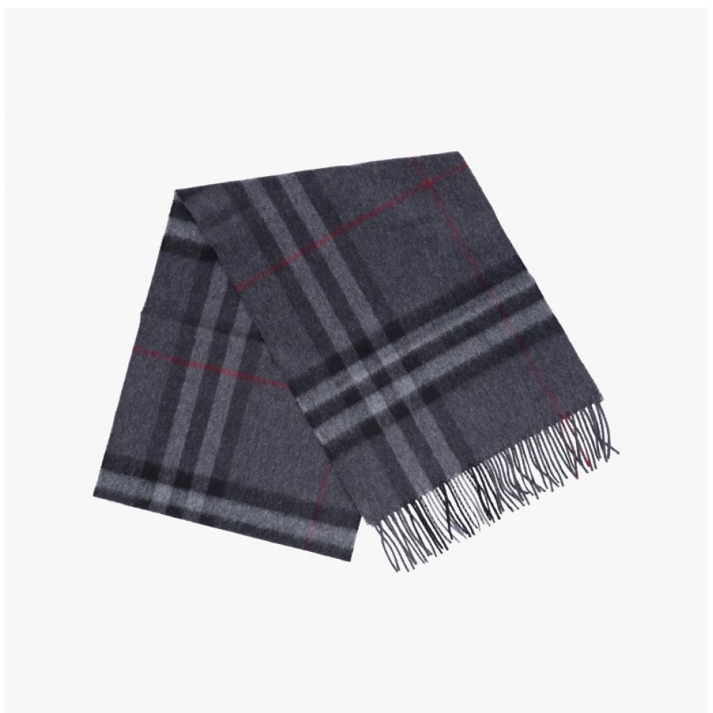 Burberry Kashmir-Schal mit Fransen 8077880 A1208 prüfen