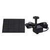 1.2W Solar Fountain Pond Pump Kit 200L/h with 6 Nozzles Solar Water Pump Kit Solar Fountain for Bird Bath Ponds Garden Fish Tank