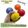 PLA Pumpkin Fidget Toy Press Button Squeezable Fidget Toy Pumpkin Clicker Toy  Halloween Parties