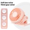 Mini Ventola di Raffreddamento Angolo Regolabile Forte Flusso d'Aria Basso Rumore Ricaricabile Alimentata ad Energia Solare Ventola a Clip per Cappello