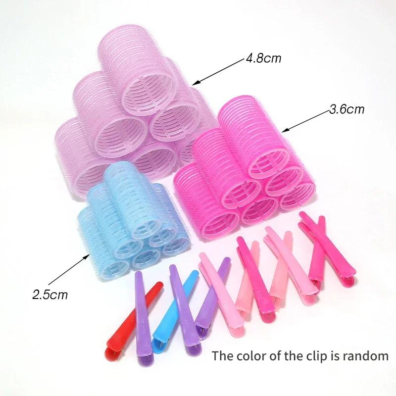 

28pcs/Set Hair Rollers Set 18pcs Plastic Self Grip Hair Curlers 3 Sizes Hair Roller 10pcs Metal Clips DIY Hairdressing Tools