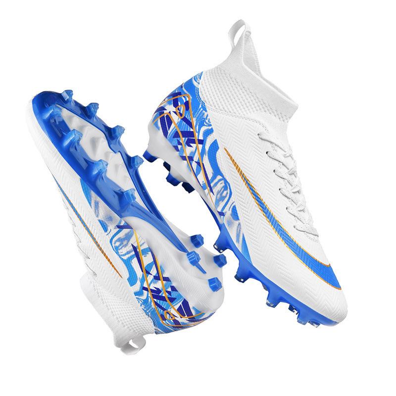 World Cup high-top football shoes, boys and girls, adult competition sports shoes, primary school students, grass training shoes