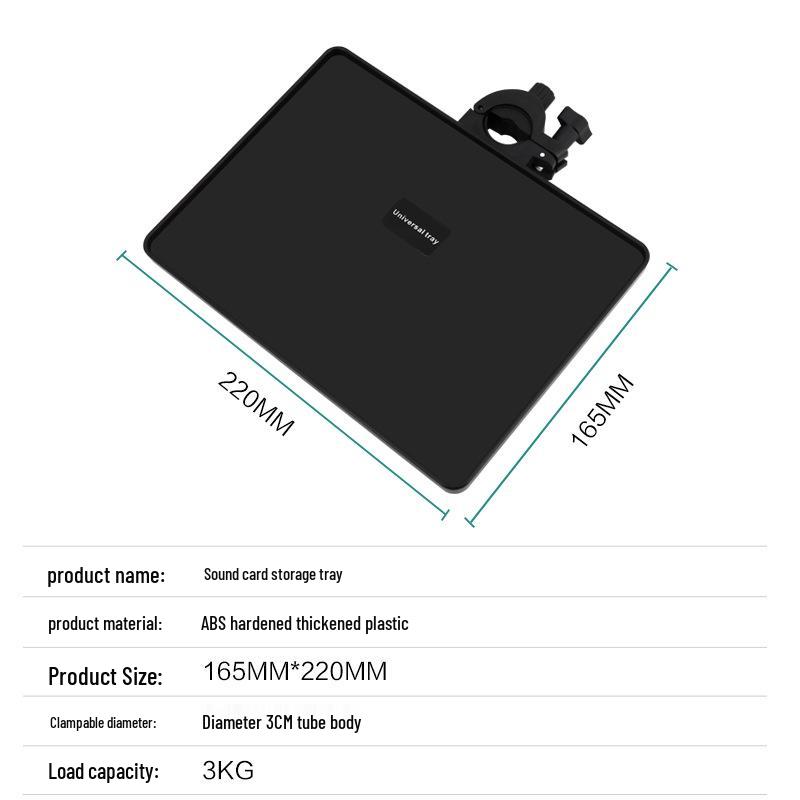 Multifunctional Music & Mobile Stand with Storage Tray and Sound Card Holder