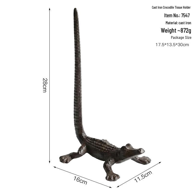 Nordic Cast Iron Paper Towel Holder for Restaurant and Kitchen Decor