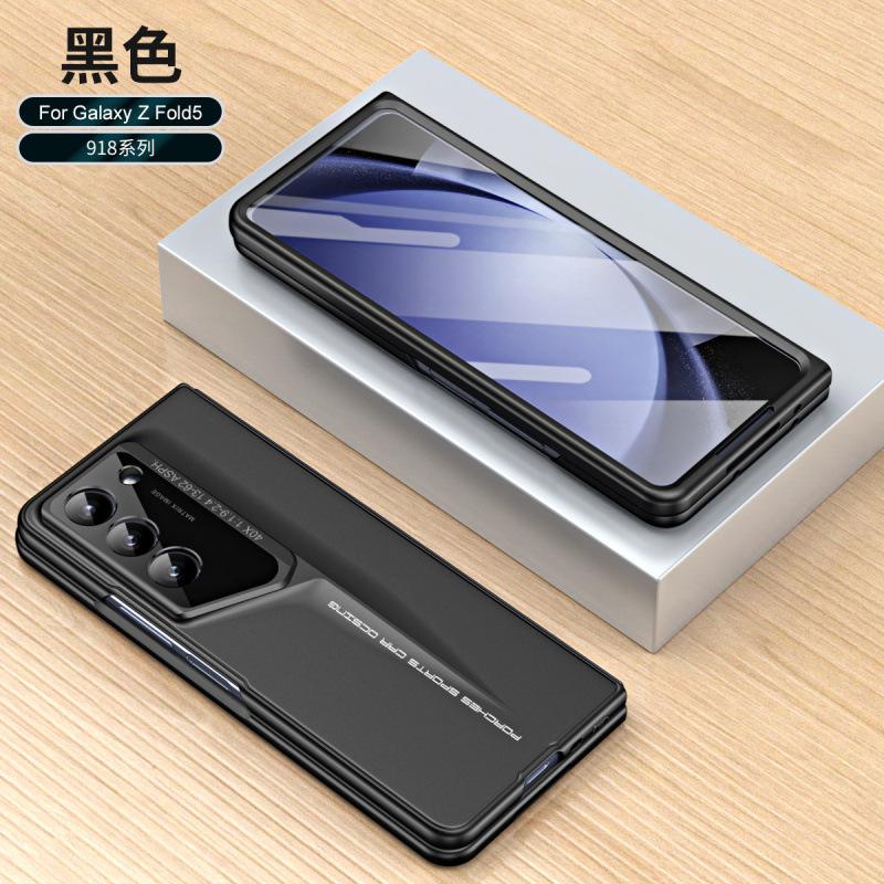 Samsung Zfold5 Porsche Supercar Mobile Phone Case Zfold4 Matte Skin Feeling 2-in-1 with Pen Protective Case