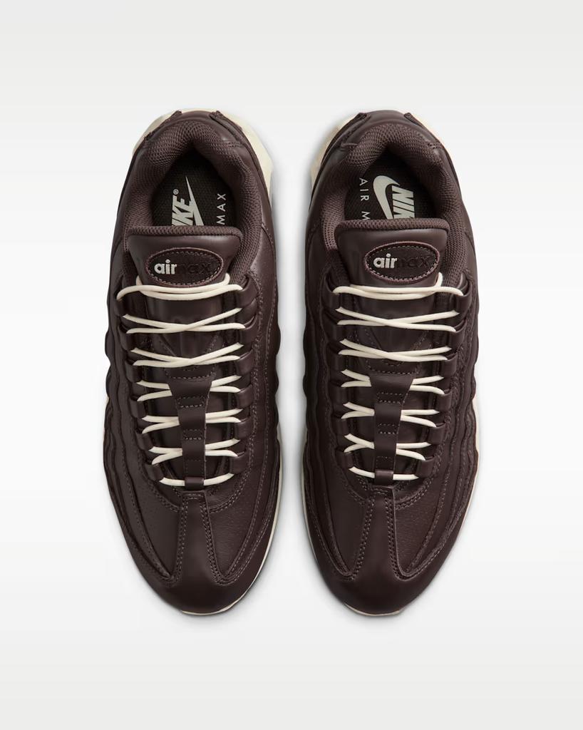 IM0696-200 Nike Air Max 95 Big Bubble Leather Baroque Brown Black (Men's)