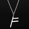 Viking Rune Necklace for Women Stainless Steel Norse Runic Pendant Layering Minimalist Jewelry Gift Delicate Feminine