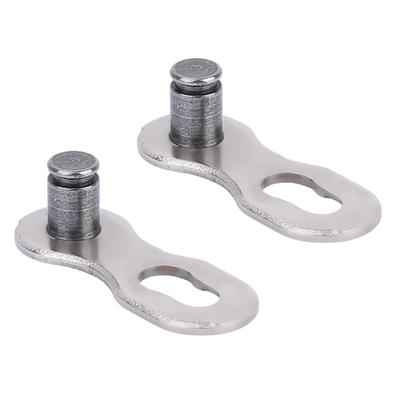 1 Pair Speed Bike Bicycle Chain Link Connector Mountain Bike Joints 10 Speed Chain(Silver)