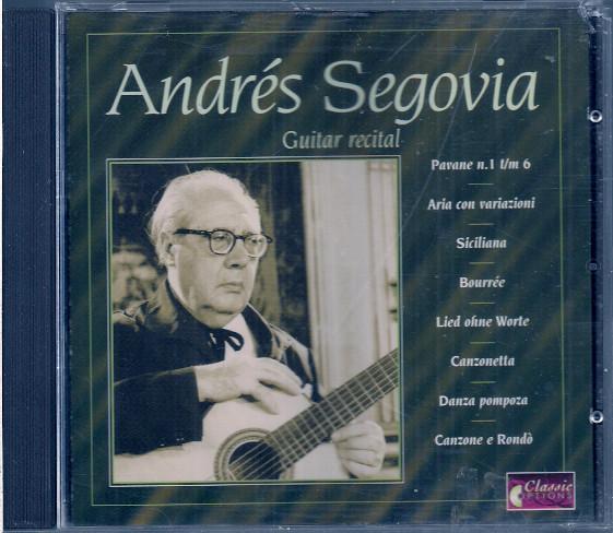 

CD ANDREAS SEGOVIA - Guitar Recital CO3503 Classic Options 1998 Japan Classical Used