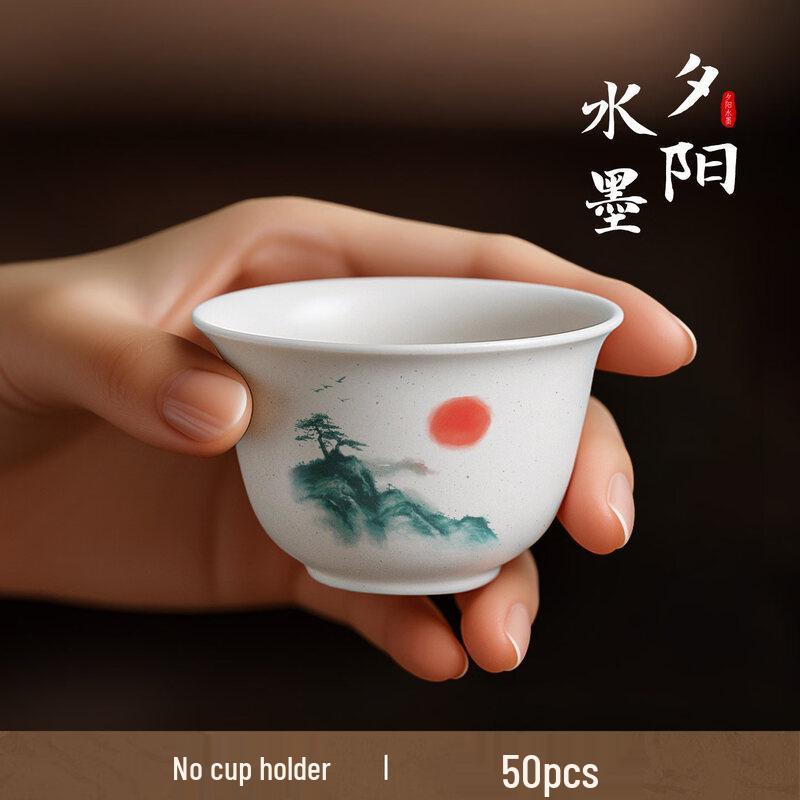 ZISIZ Rice Husk Disposable Kung Fu Tea Cup