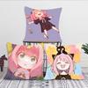 Spy X F-Family A-Anya Pillow Case Square Pillow Bedroom Sofa Leisure Comfort Cushion Car Living Room Home Decoration