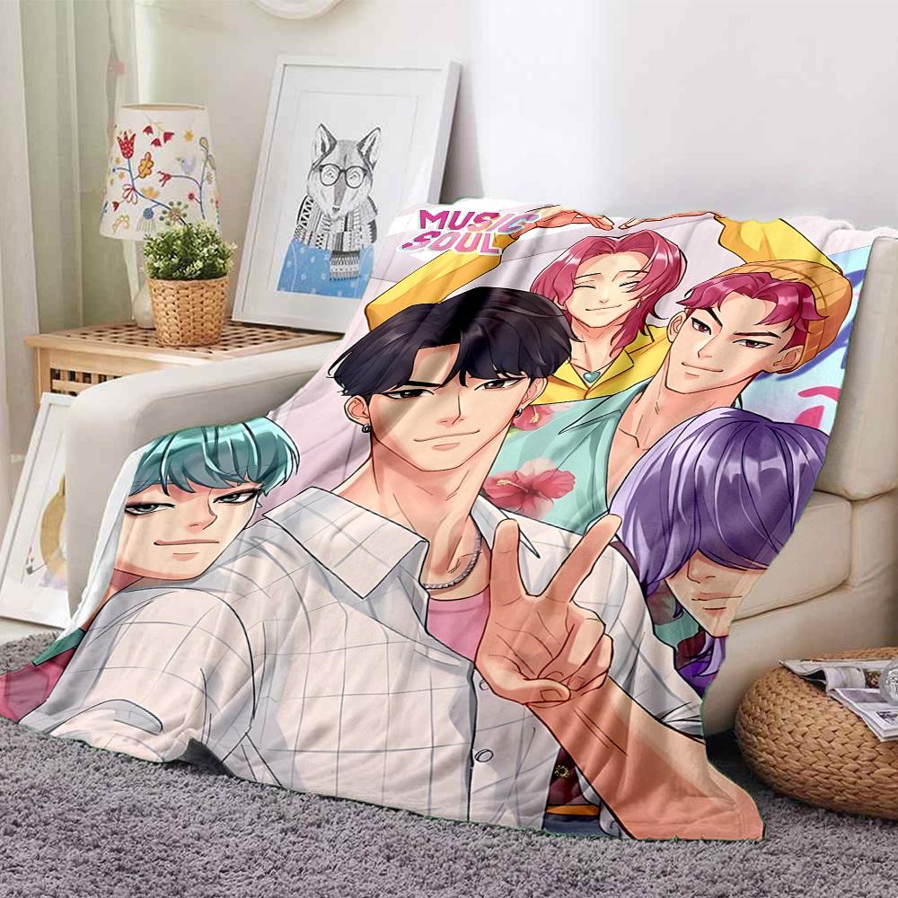 1pc SajaBoys Youthful Soft & Warm Flannel Blanket, Multi-Purpose Throw Blanket for Couch, Sofa, Office, Bed, Camping, Travel