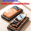 360°Full Protection Metal Magnetic Double-Sided Glass Snap Lock Case For iPhone 17 Pro Max/17/17 Pro Air Lens Protection Cover