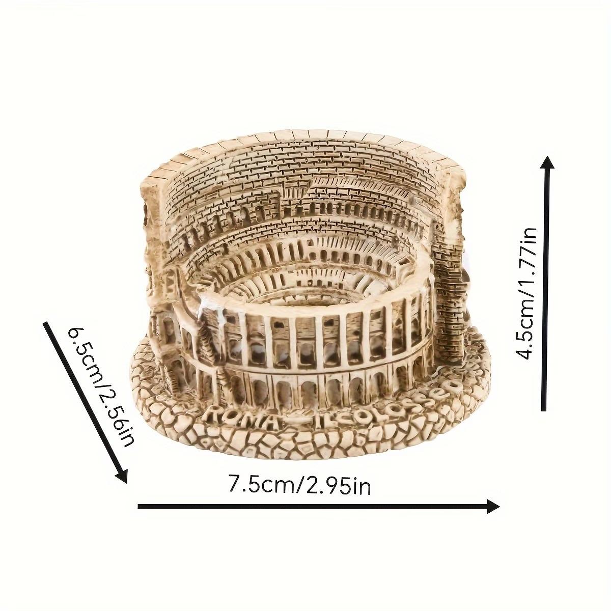 

Roman Colosseum Statue Decor Figurine Retro Architecture Model Home Garden Nament Desktop Travel Gift Miniature Display