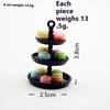 1Pcs Dollhouse Mini Cake Tray Model Simulation Miniature Cake Stand Ornament Toys Scene Decoration Doll House Accessories
