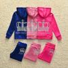 Autumn European & American Girls' Slim Fit Velvet Yoga Set - Sporty Fashion Family Outfit