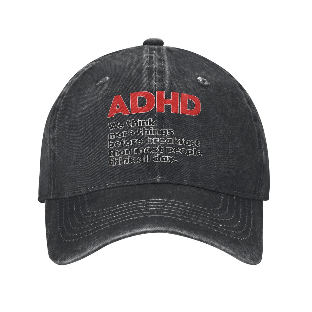Summer ADHD Awareness  Baseball Cap Sun  Wholesale Design Washed Trucker Hat Unisex Adult y2k Cute Running Hippie Baseball Caps