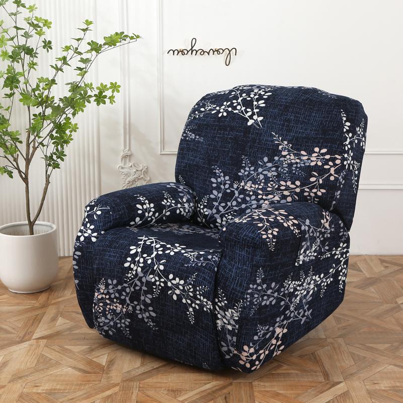

Lanmolife Single Recliner Sofa Cover - Elastic Non-Slip With Side Pockets For Home Decor & Furniture Protection 1pc