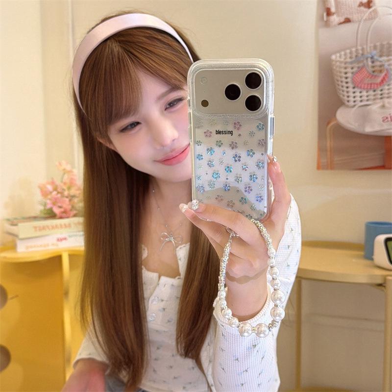 Elegant Pastel Floral Phone Case for iPhone 14/15/16 Pro Max/17