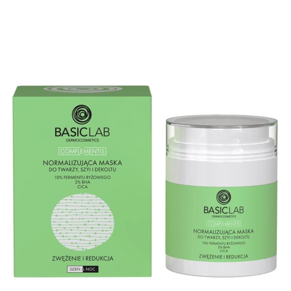 

BASICLAB - Normalizing mask for face, neck and décolleté, 50 ml