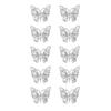 10Pcs Shiny Alloy Butterfly Nail Charms Metal Butterfly Nail Gems Nail Rhinestone 3D Gold Silver Nail Charm Nail Jewelry