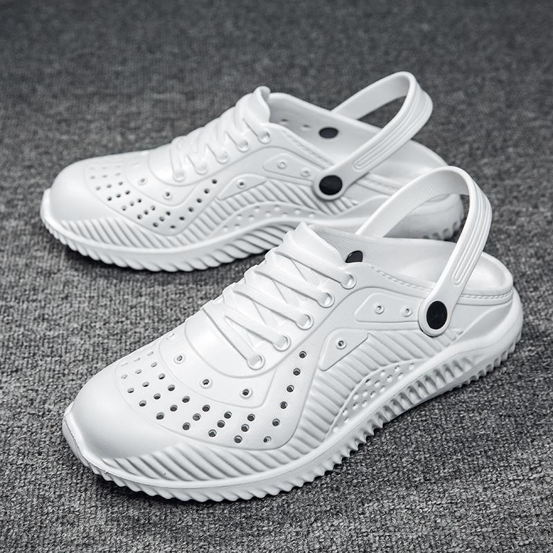 Men Slippers Summer Clogs Quick Dry Garden Casual Shoes Beach Waterproof Sandals Antiskid Slipper Men Flip Flops Size 40-47 40