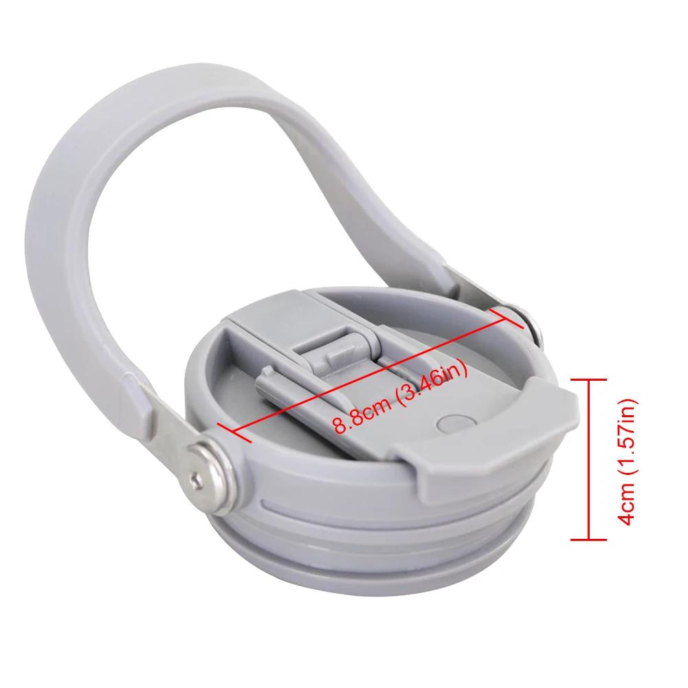 

Portable Car Cup Lid Handle Straw Lid Fit for Stanley 20/30OZ Cup Sealed Leak Proof Plastic Cup Cover for Stanley Tumbler серый