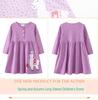 Girls' Embroidered Long-Sleeve Autumn Princess Dress - European/American Style