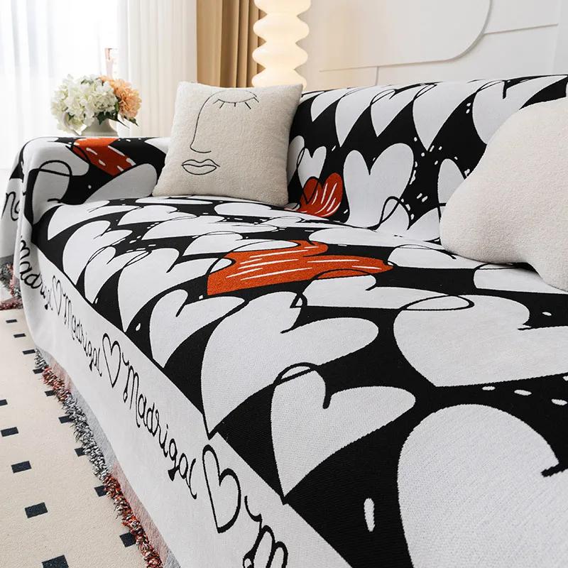 

Чехол на диван, тканевое полотенце, защита от кошачьих царапин, всесезонная универсальная жаккардовая противоскользящая подушка, спинка, подлокотник, многофункциональное одеяло 180x130cm1pcs