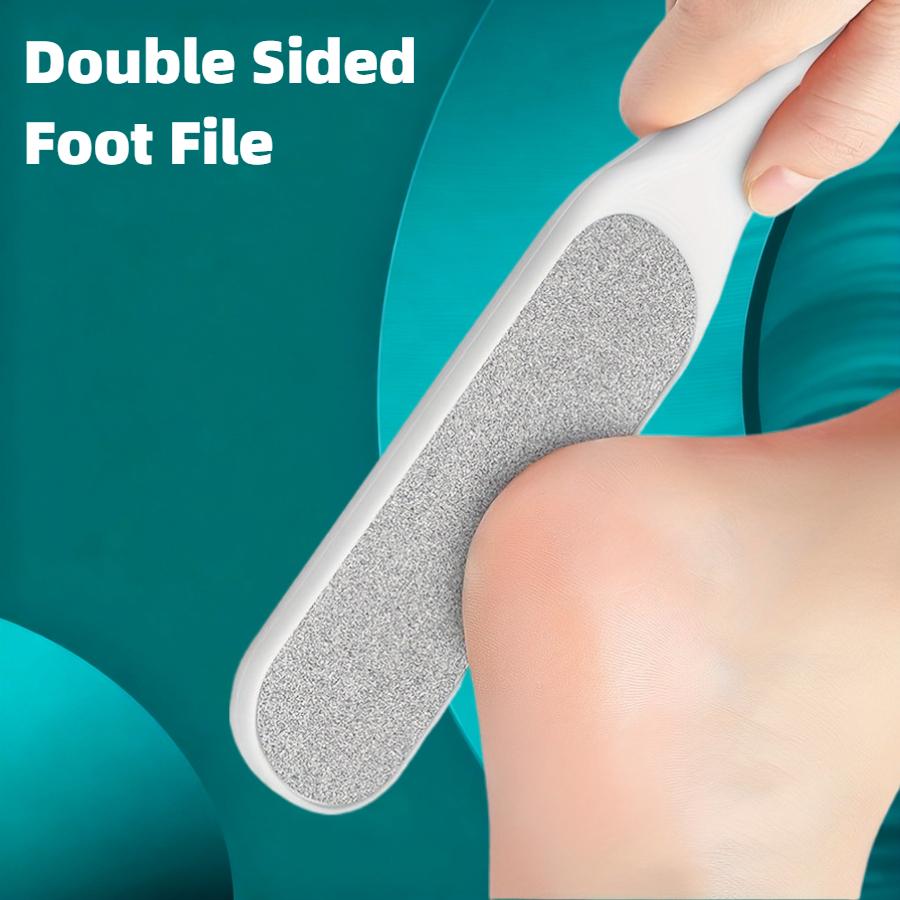 Double-Sided Foot & Hand Stone Remover Tool with Plastic Handle Remover for Heels Toenails & Cuticles Pedicure & Manicure Care