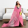 Pinks Panthers Animation Velvet Throw Blankets Blanket for Bed Couch Warm Bedspread,