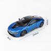 1/24 BMW I8 Supercar Model Samochodu Ze Stopu Diecasty Zabawki Pojazdy Symulacja Metalowy Model Samochodu Kolekcja Prezenty Urodzinowe dla Dzieci