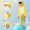 Children's Full-Body Raincoat, Primary School Students' One-Piece Raincoat with Backpack Space, Cartoon Kindergarten Raincoat, Popular Rain Poncho