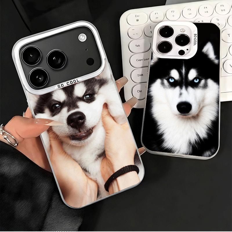 Alaskan Husky Cute Dogs Shockproof Phone Case for iPhone 18 17 Air 16 16E 15 Pro Max 14 Plus 13 Mini 12 Back Cover Anti Fall Fundas