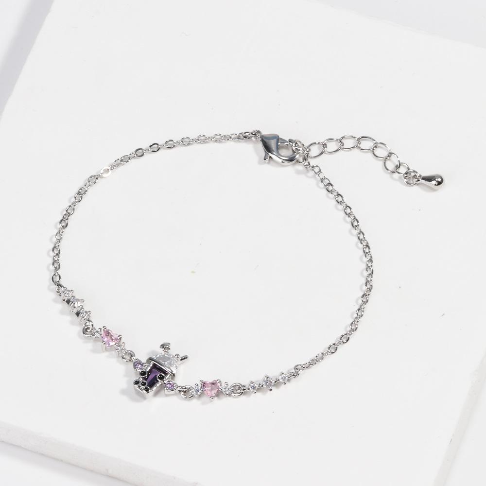 Women's Cross-border Heart Bow Zircon Bracelet - Niche Love Design