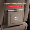 L6o/L90 Car Trash Bag - Magnetic, Waterproof Leather, Seat Back Hanging Storage Solution