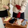 Touch Screen Autumn Winter Warm Gloves Striped Split Finger Long Gloves Thermal Gloves