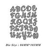 9-Style Metal Carbon Steel Letter & Number Knife Mold for DIY Cutting