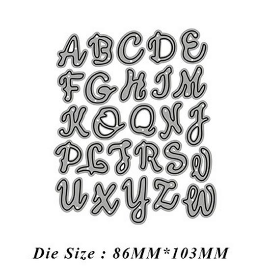 9-Style Metal Carbon Steel Letter & Number Knife Mold for DIY Cutting