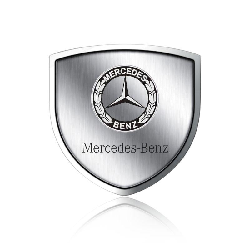 1Pcs 3D Metal Auto Door Shield Emblem Car Body Badge Sticker For Mercedes Benz W247 W212 W213 W205 AMG W177 V177 W176 GLA GLC X253 W166