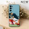 Custodia per telefono Football K-Kylian M-MbappeS per Samsung S26,25,24,21,22,23,30,20,Ultra,Plus,Fe,Lite Cover Morbida Nera