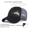 Unisex Mountain Tree Embroidery Baseball Net Caps Spring Summer Outdoor Adjustable Casual Hats Dad Hat Sunscreen Hat