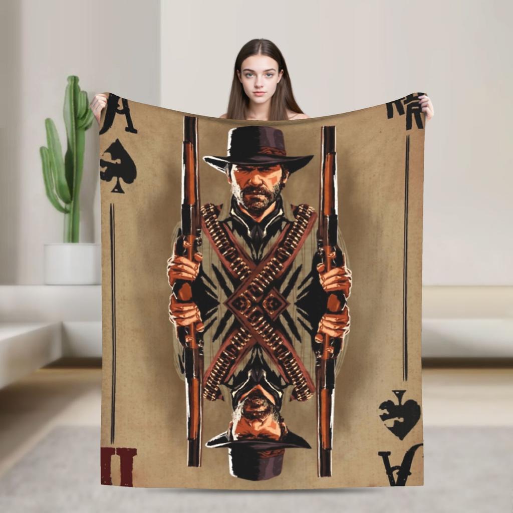 Arthur Morgan Red Dead Redemption Super Zacht Dekentje Esthetische Woondecoratie Flanellen Bedsprei Bank Bed Cover