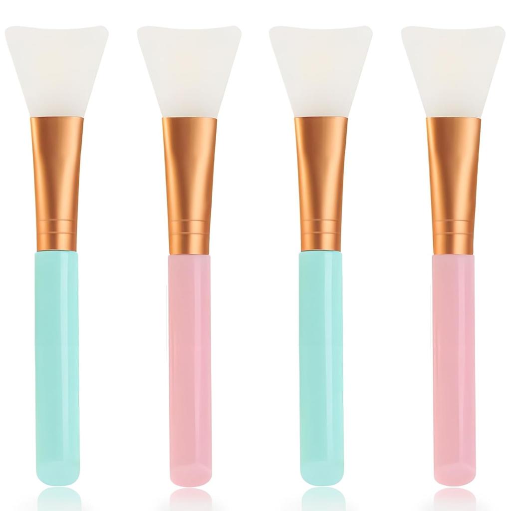 4-Piece Soft Silicone Face Mask Brushes – Ideal for Mud Masks, Skincare, Body Lotion & Butter