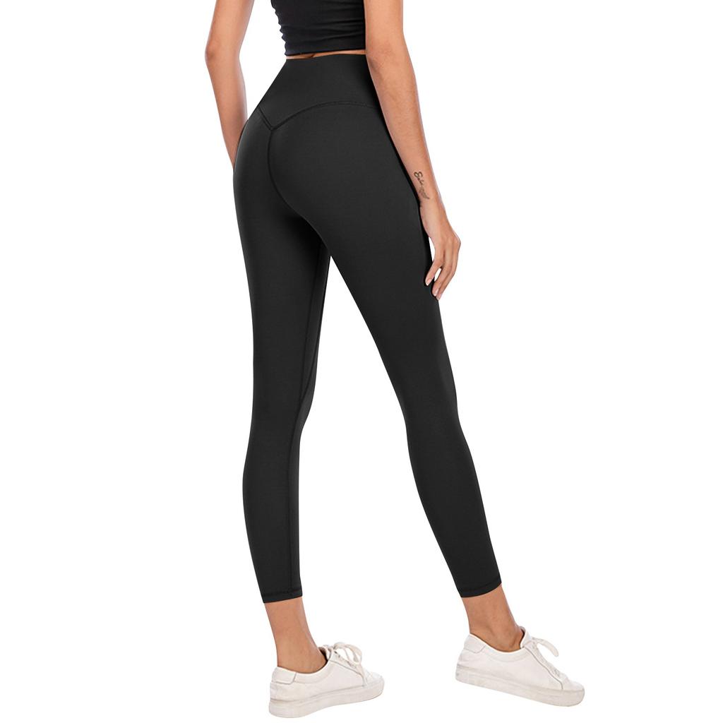 Yoga-Kleidung, pfirsichfarbene, hüfthebende Sportbekleidung, Fitnesshose, keine peinlichen Linien, hautfarbene, hohe Taille, enge Yogahose