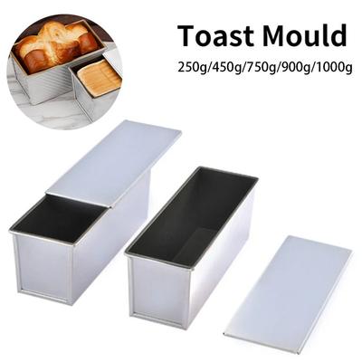 250g/450g/750g/900g/1000g Aluminiumlegierung Kastenbrotform Brotbackform Küchen- und Restaurantzubehör Antihaftbeschichtung Kastenbrotform