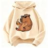 Cute Capybara Kids Clothing Hoodies 2026 New Cartoon Capibara Fashion Long Sleeve Sweatshirt Kids Boys Clothing