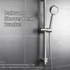 Non-drilled Lifting Rod Shower Accessory Shower Head Bracket Bathroom Rain Shower Head Base Adjustable Fixed Rod