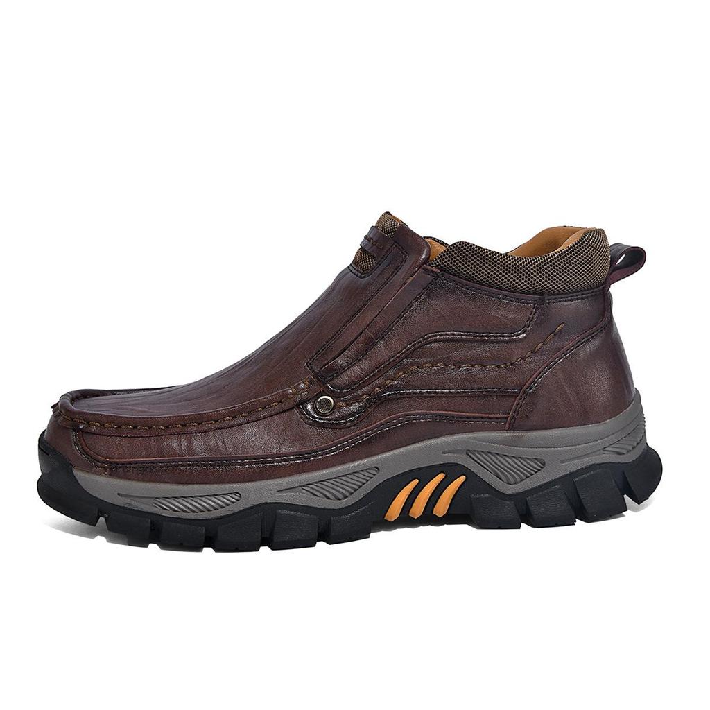 2026 New Men's Large Casual Soft Sole Autumn Leather Boots for Middle-Aged and Elderly